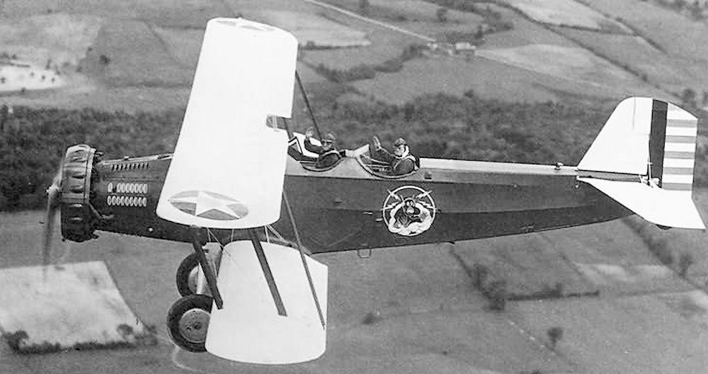 Douglas O-38 102d Observation Squadron, New York National Guard and based at Miller Field, New Dorp, Staten Island, New York City, 1933. The squadron provided divisional aviation for the 27th Division, New York National Guard. Note squadron emblem on side of fuselage. (Photo via Wikipedia)