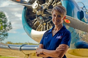 Air Show director and former C-141 pilot Angie Faulise. ( Image credit Rod Reilly)