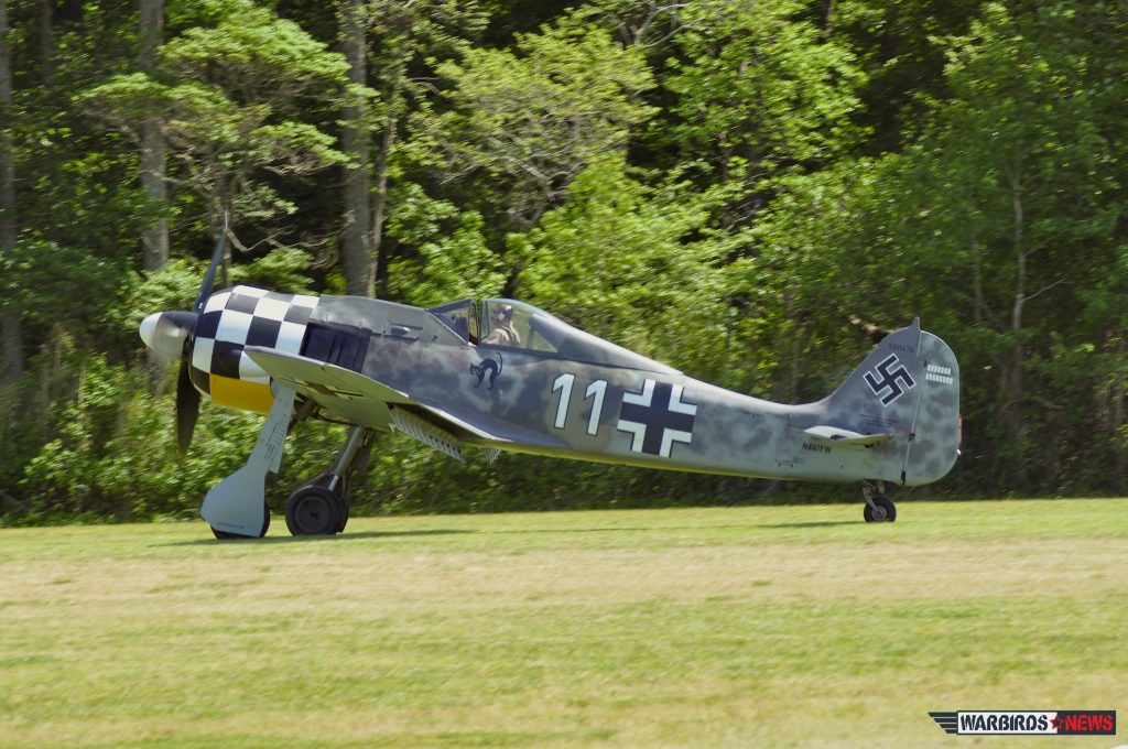 Ray taxiing the Fw-190 at the 2013 Warbirds Over The Beach Air Show at MAM.
