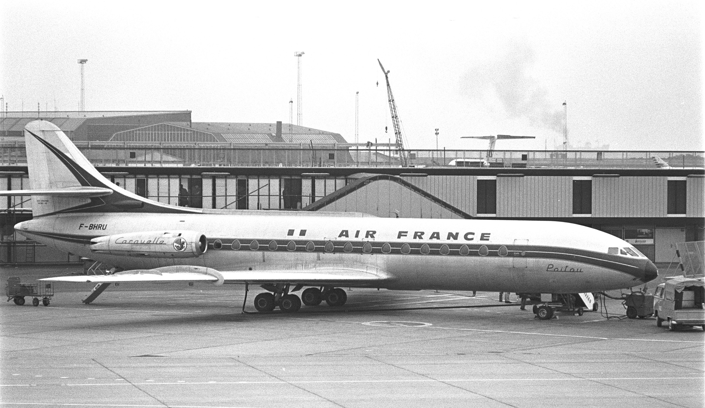 Sud Aviation SE-210 Caravelle F-BHRU, October 27th, 1969 - (photo by Nils Rosengaard via Nils Andersson)