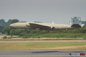 English Electric Canberra departing RAF Fairford after RIAT 2013 (Image Credit: Alan Howell)