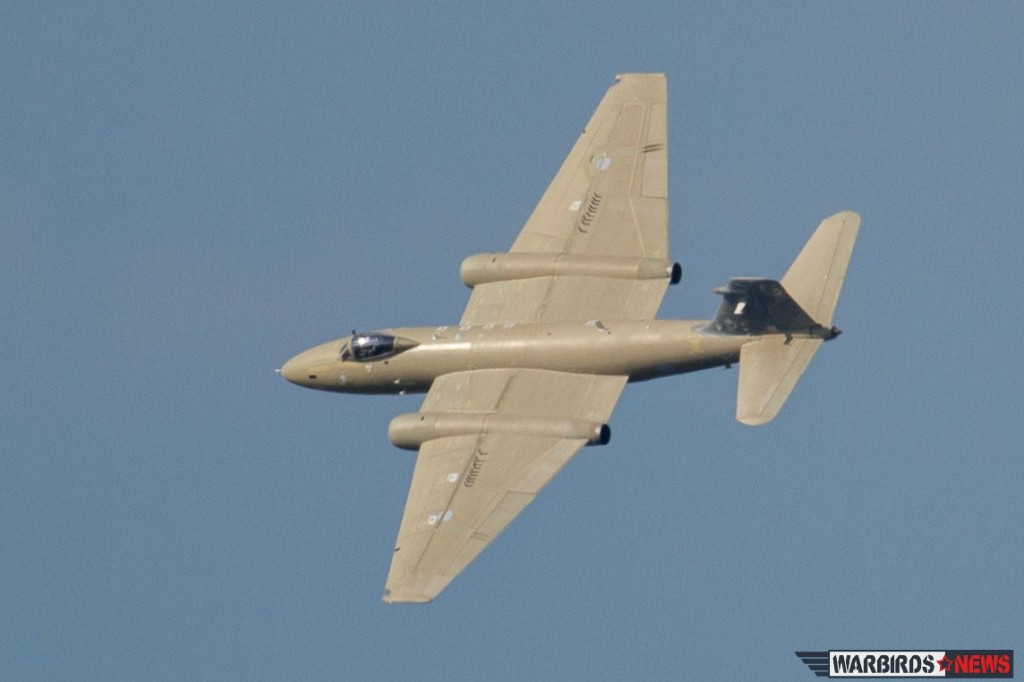 English Electric Canberra PR9 XH134 on arrivals day three of RIAT 2013. (Image Credit: Alan Howell) 