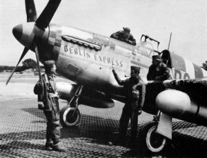 Bill and his P-51, "Berlin Express"