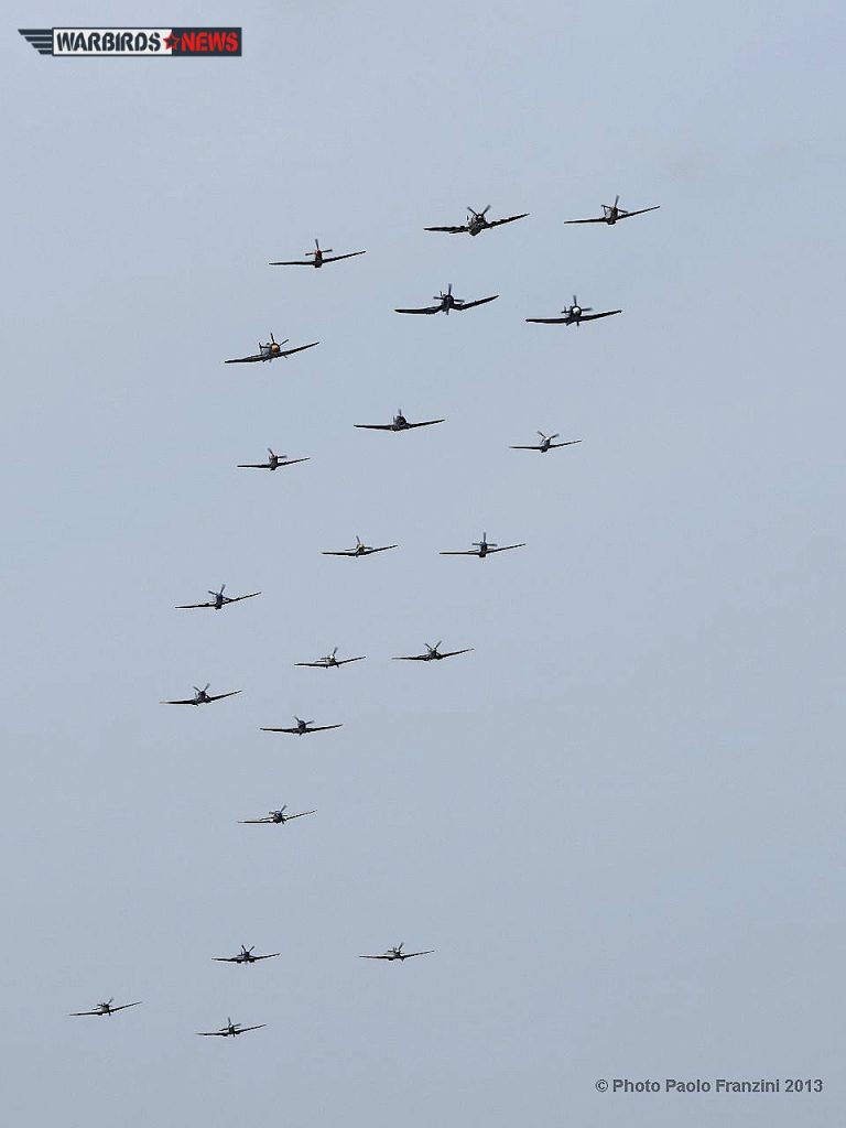 "Balbo" formation that closed out each day's aerial display. (Image Credit: Paolo Franzini)