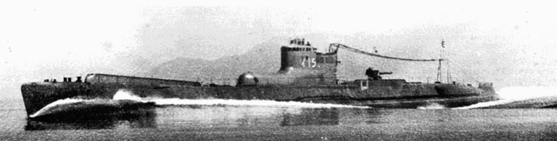 Imperial Japanese Navy Submarine I-15. Note bulge in front of conning tower for aircraft stowage.