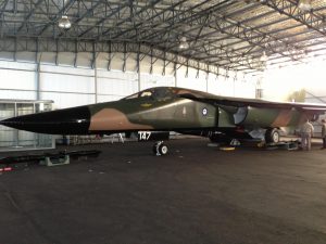 F-111C A8-147 takes pride of place in the museum's newly restored WWII-era hangar. (Image Credit: EHMAHAA)