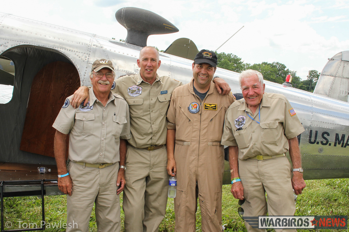 Some of the guys who made the air-to-air possible. Thanks so much! (Photo by Tom Pawlesh)