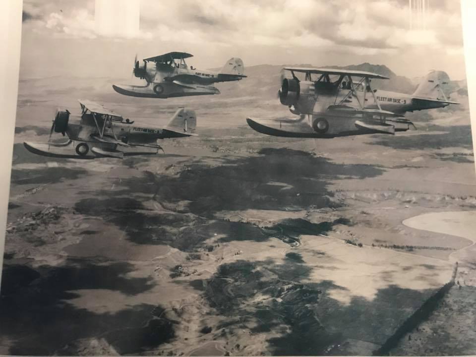 Another image reportedly showing the Duck in formation with other examples in Hawaii. (photo via Mid America Flight Museum)