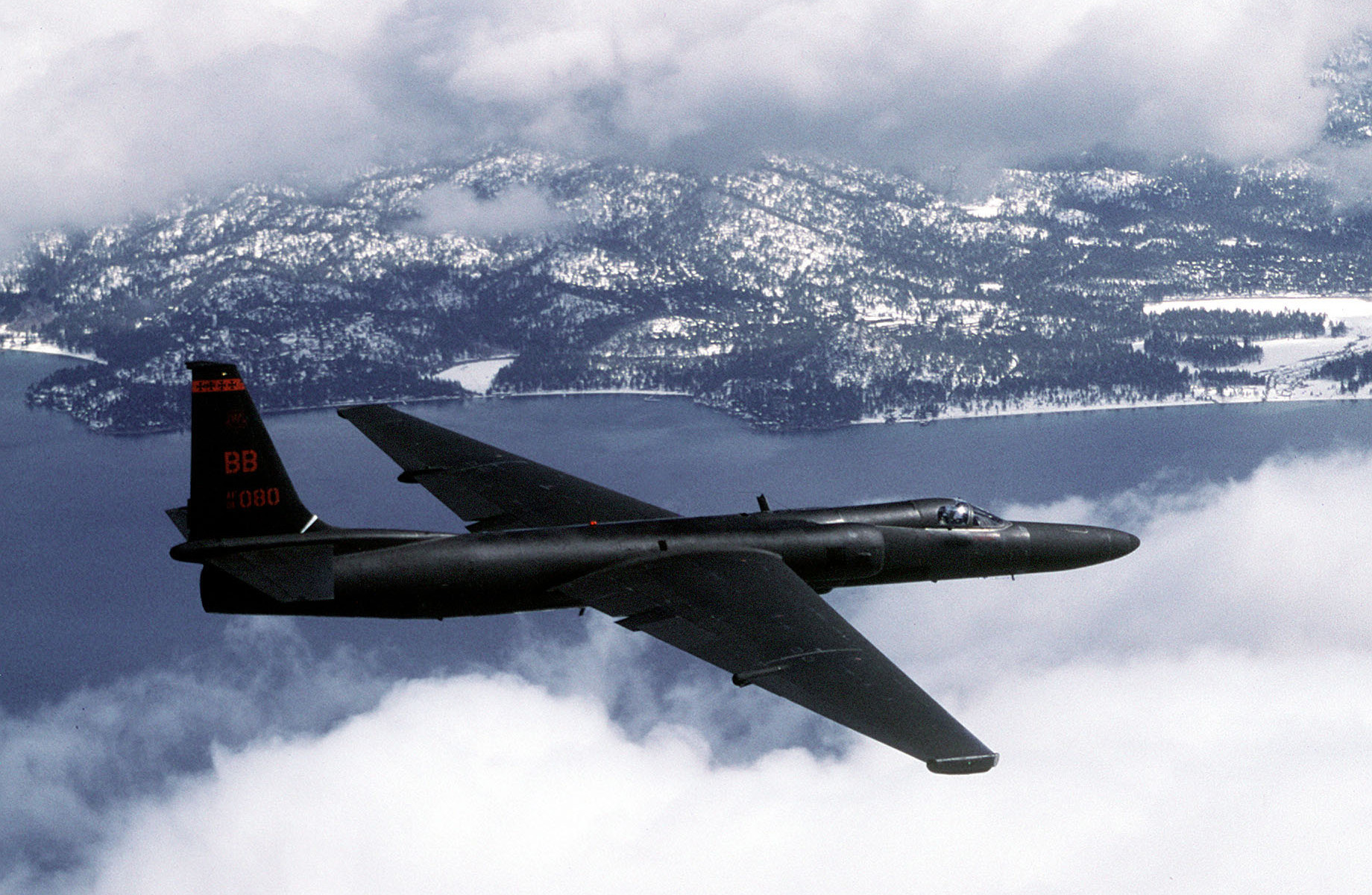 An Air Force U-2 flies a training mission. (U.S. Air Force Photo by Master Sgt. Rose Reynolds)