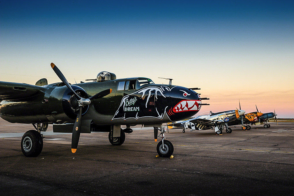 The heart of the Texas Flying Legends fleet of aircraft will be heading to Oshkosh, Wisconsin in a few days to take part in EAA AirVenture Oshkosh 2015. (photo by Jake Peterson)