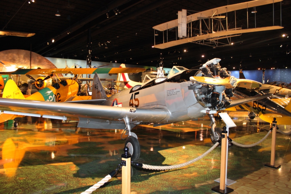 The Fairchild PT-23 now on display at the Air Zoo in Kalamazoo. (Image by Jay Bess).