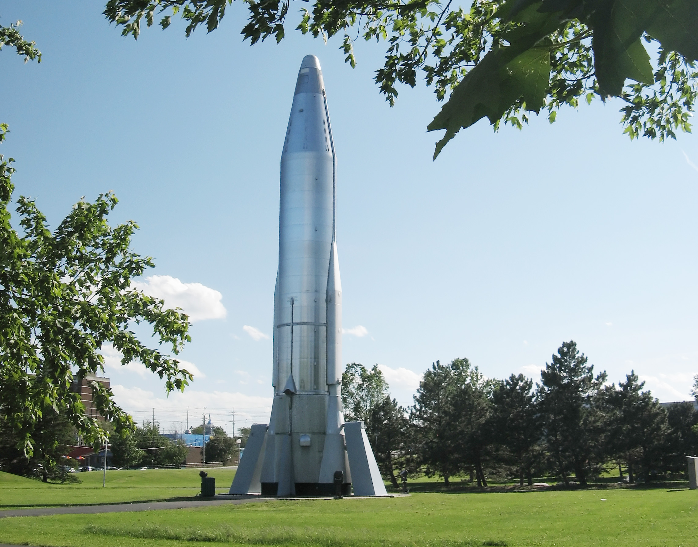 The Atlas 5A Rocket outside the Canada Museum of Science & Technology in Ottawa, Ontario. (photo by David Carroll - creative commons - link HERE)