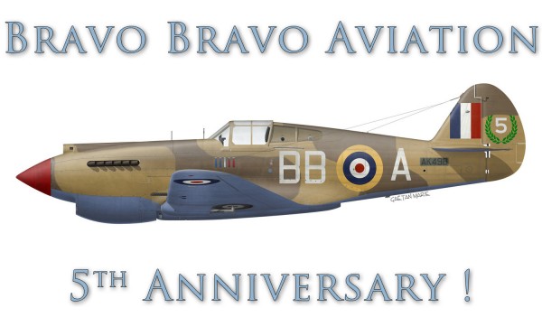 Bravo Bravo Aviation is celebrating its 5th anniversary! Created on January 16, 2009, Bravo Bravo Aviation now offers over 350 prints by 7 renowned aviation artists and illustrators.