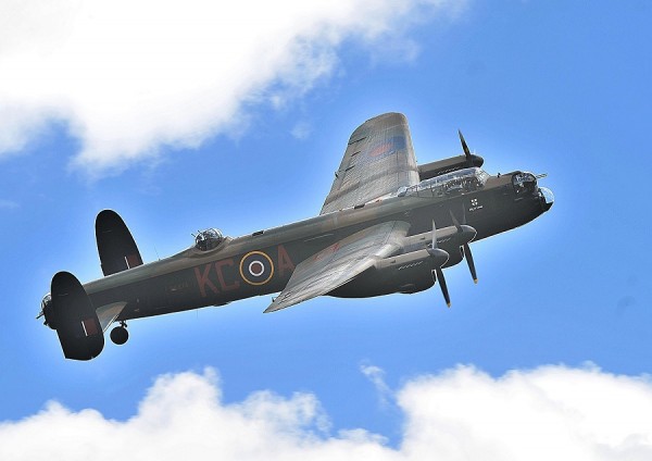 RAF Battle of Britain Memorial Flight Avro Lancaster scheduled to do a flypast for the RAF Museum's Battle of Britain Weekend. (Image Credit: Royal Air Force Museum)