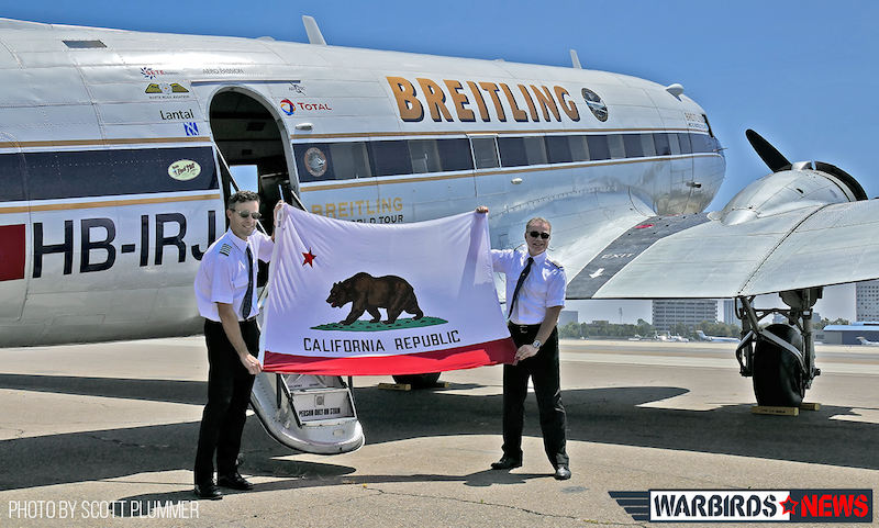 Breitling DC-3 With Flight Crew and California State Flag copy