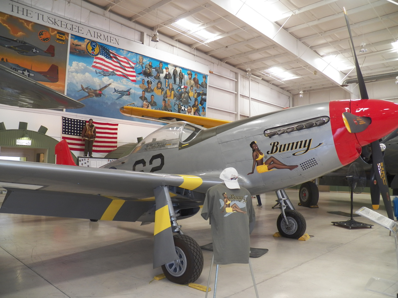 This is the Palm Springs Air Museum's P-51D Mustang "Bunny" shortly before she moved to Chino for her restoration. Check out the video link to see how gorgeous she is now! (photo via Palm Springs Air Museum)