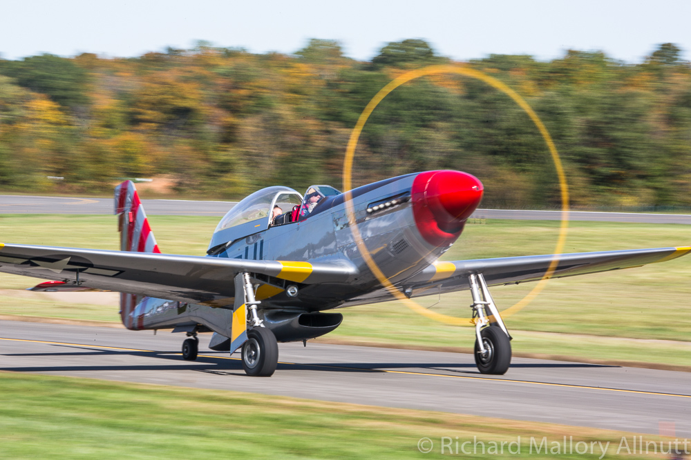 Once known as 'Tempus Fugit', this two-seat Mustang made a spectacular appearance at the Culpeper Airfest. (photo by Richard Mallory Allnutt)