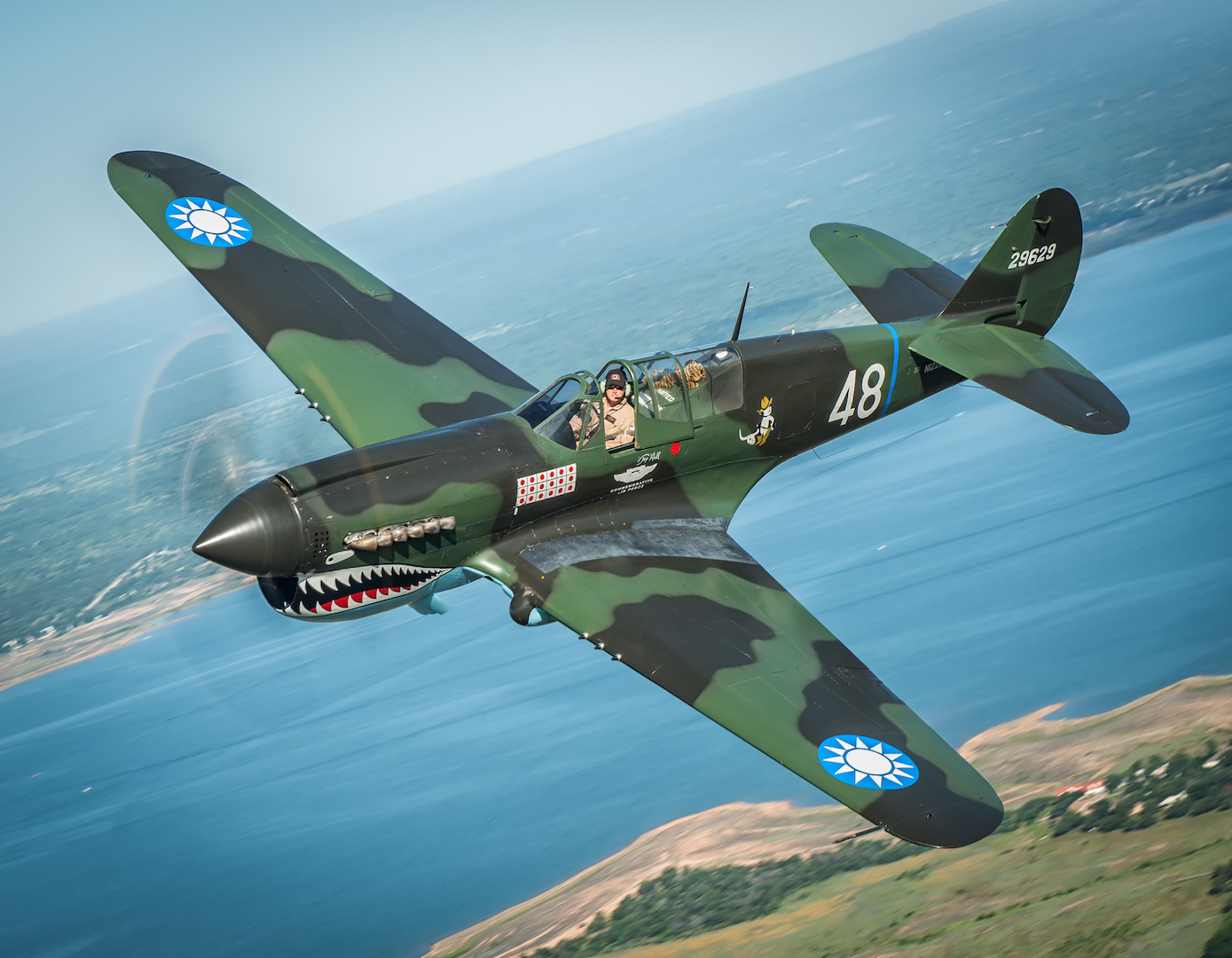 The CAF P-40 Warhawk.Photo by Glenn Watson