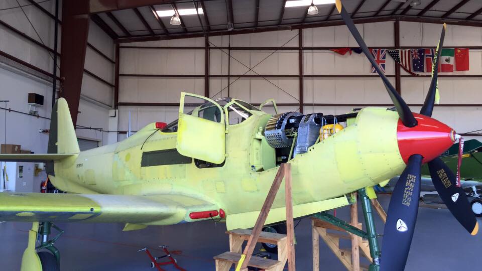 The CAF Dixie Wing's P-63A seen here in a recent photograph. She too should be flying again in the near future. (photo via CAF Dixie Wing)