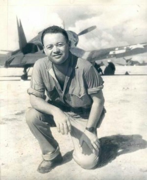 Probably on of the most famous photos Col Greg 'Pappy' Boyington (Photo by Mike Schneider Collection)