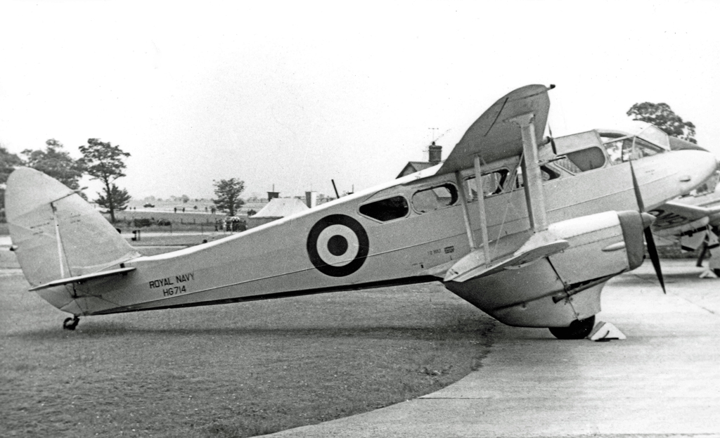 H.89 Dominie HG714 of the Royal Navy at RNAS Stretton in 1955 ( Image by RuthAS)