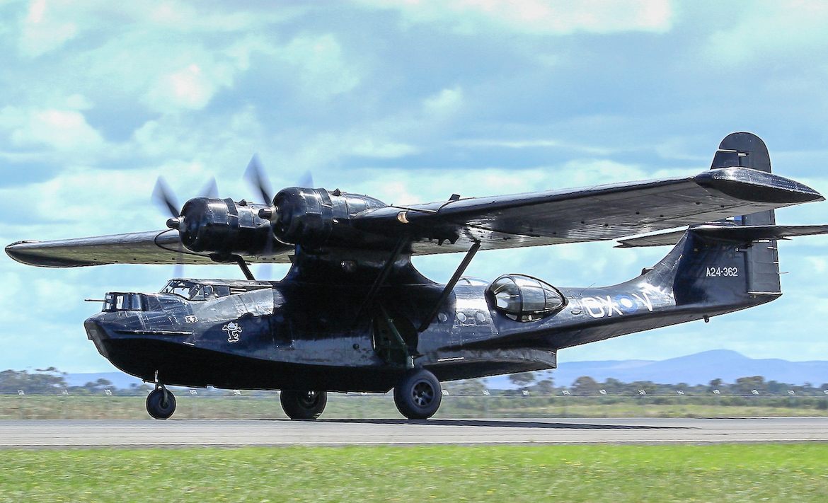 The HAARs Catalina in its 'Black Cat' scheme. (photo by Andrew Mclennan)