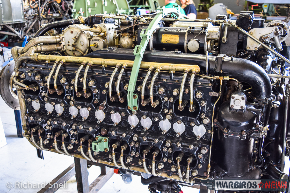 Another view of the massive, 24 cylinder Napier Sabre. (photo by Richard Snell)