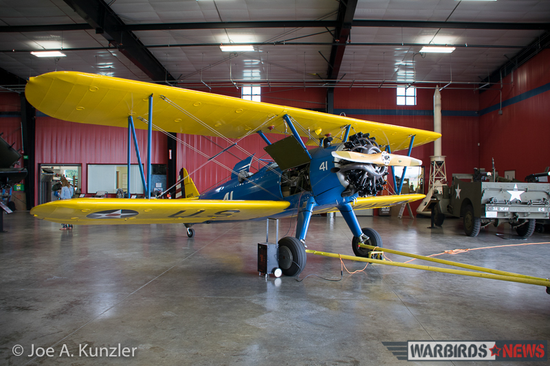 Heritage Flight Museum's PT-17 Stearman Getting Charged Up. (photo by Joe A. Kunzler)