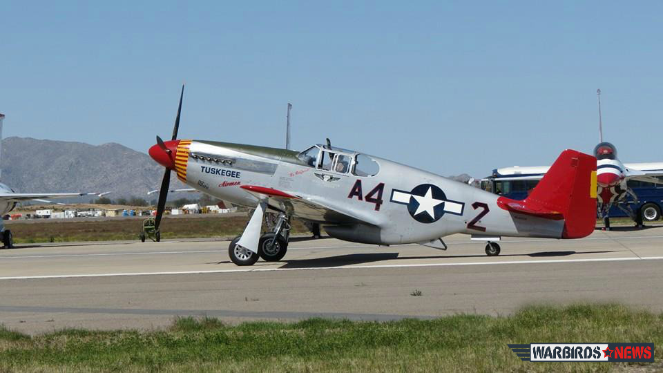 Doug Rozendaal put on a masterful performance in the CAF's P-51C. (photo by Elena DePree)