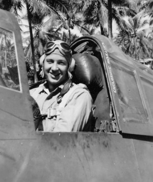 Ed Harper in the cockpit (Photo by Bruce Gamble Collection)