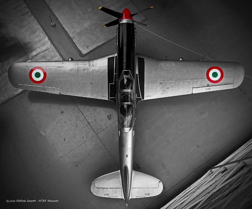 An artistic shot of the G.59 from the top balcony of the Badoni hangar. ( Photo by Fabrizio Sanetti)