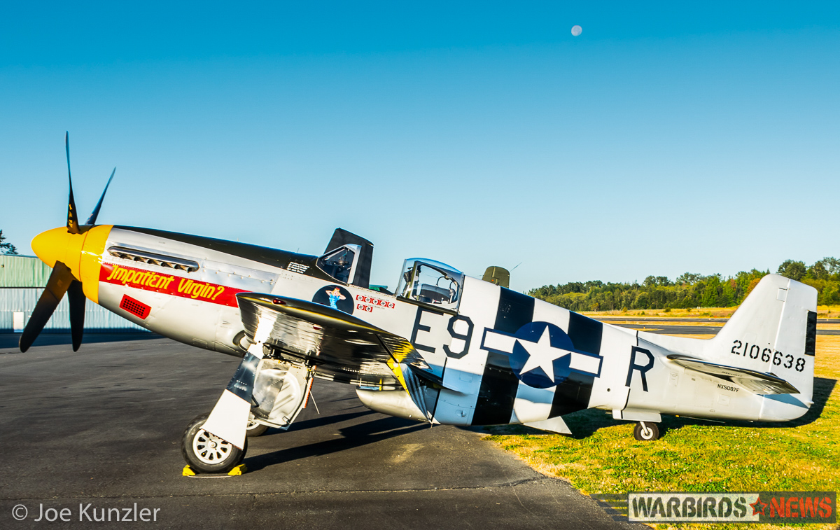 Historic Flight Foundation's P-51B 'Impatient Virgin'. (photo by Joe Kunzler)