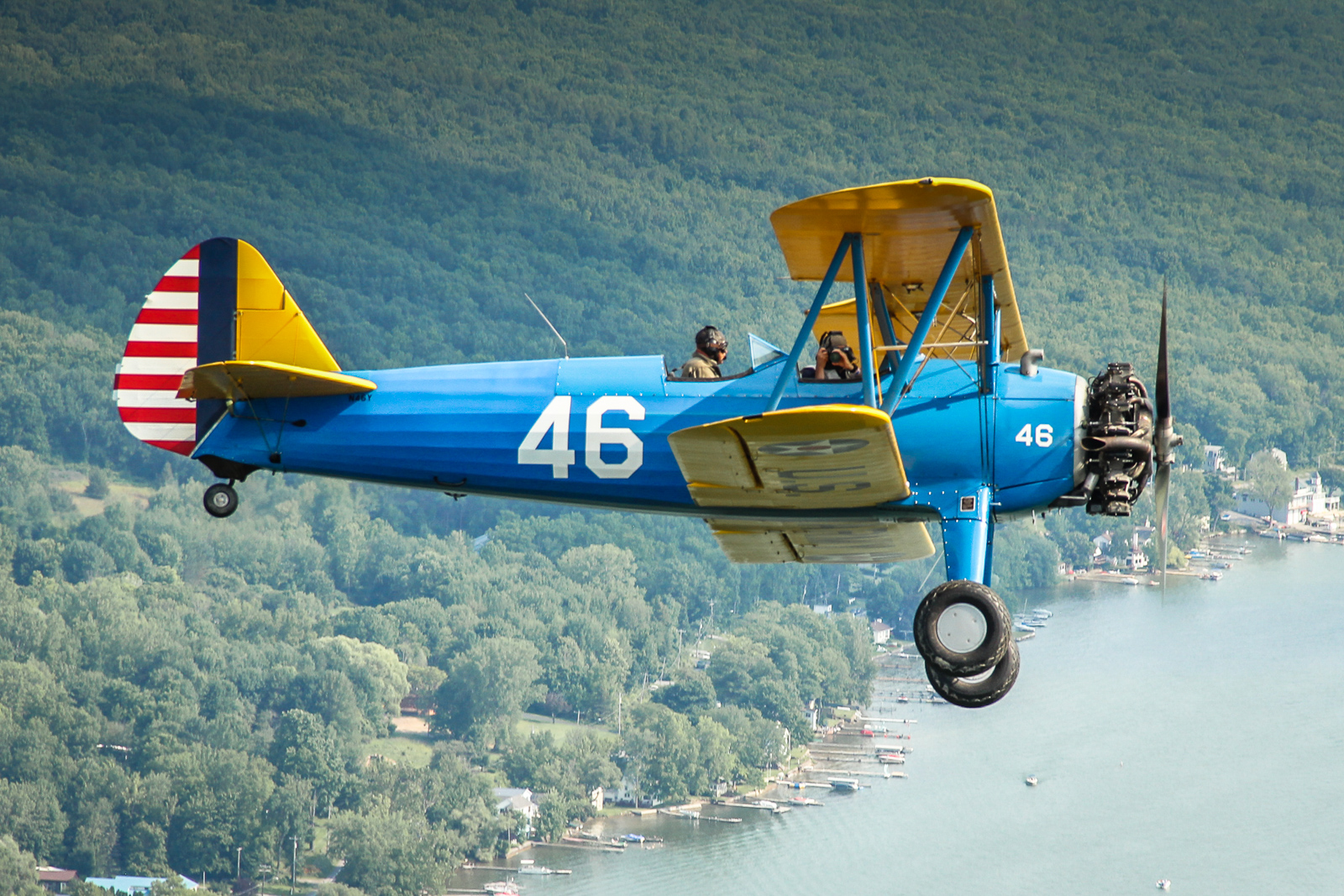 Stearman flown by Quentin Marty. (photo by Tom Pawlesh)