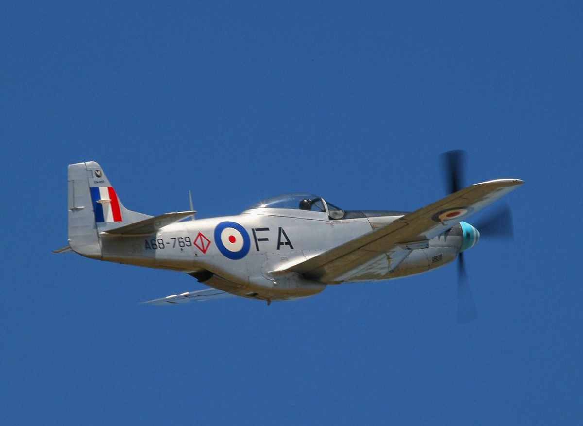 A nice closeup of the P-51D Mustang in RAAF markings. (photo by Phil Buckley)