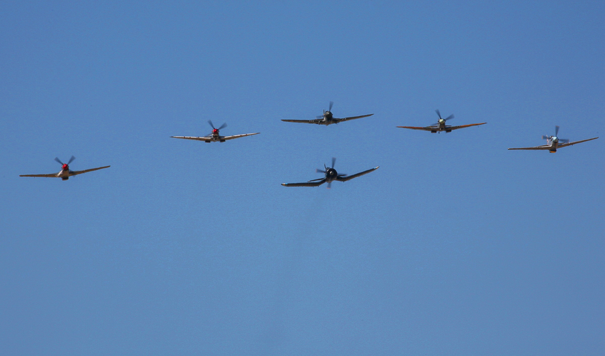Another view of the fighter formation. (photo by Phil Buckley)