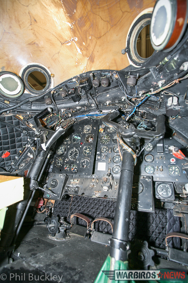 A view inside WD954's cockpit. (photo by Phil Buckley)