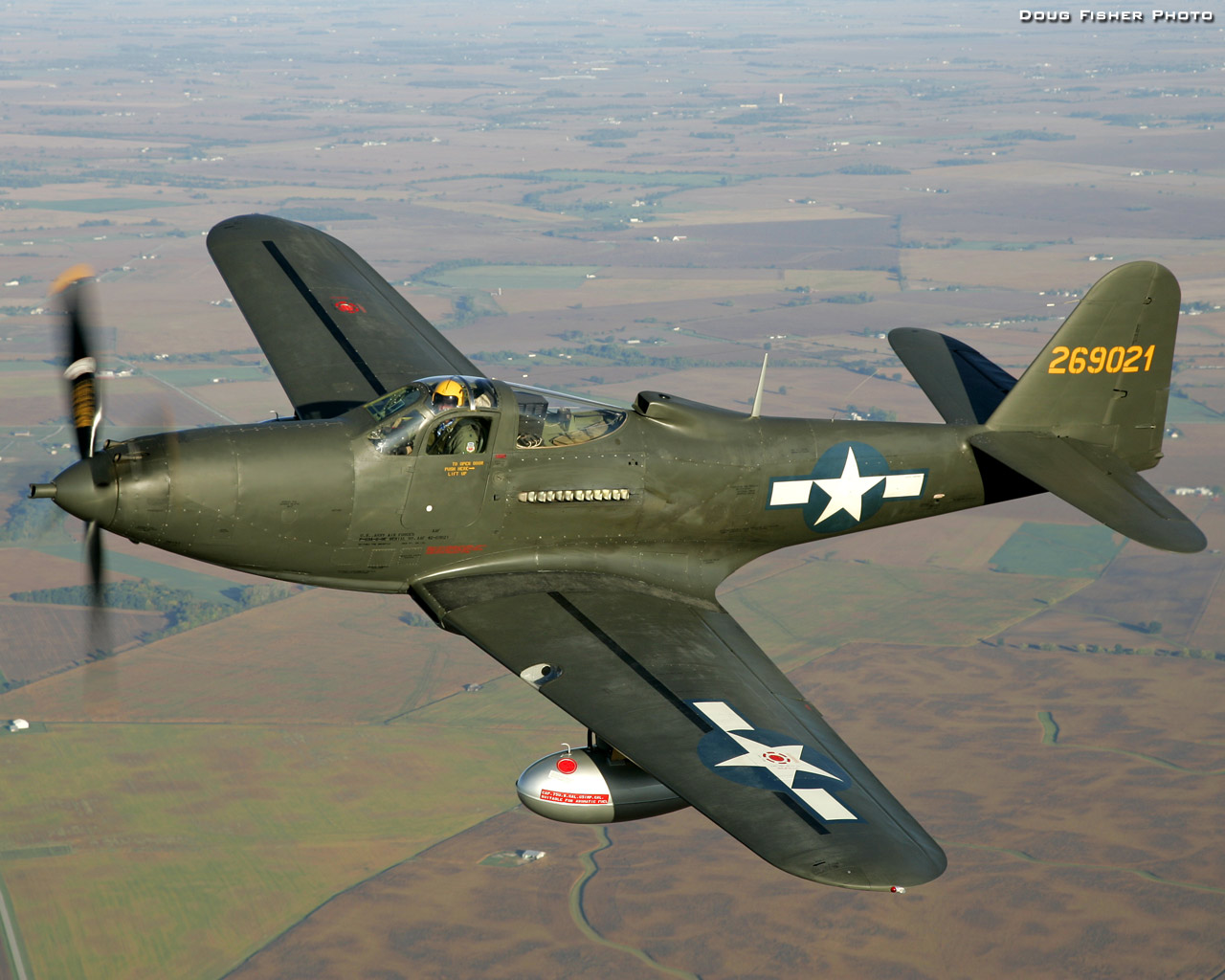 John Bagley is the owner and operator of this rare Bell P-63C-5 Kingcobra (S/N 43-11223). Photo by Doug Fisher