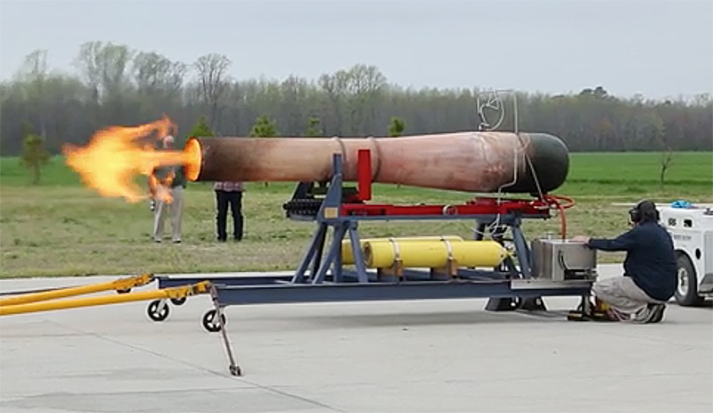 The Military Aviation Museum test running it's V-1 Doodlebug pulse-jet engine. (image still from MAM video)