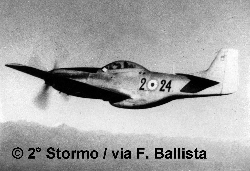 The Mustang joined the Italian Air Force as F-51 in 1948 to replace the exhausted Spitfires in a fighter role.