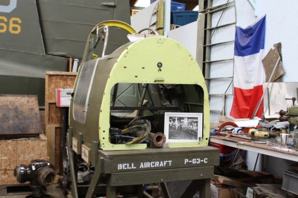 The current status of theP-63 cockpit. (Image courtesy of Aaron Simmons)