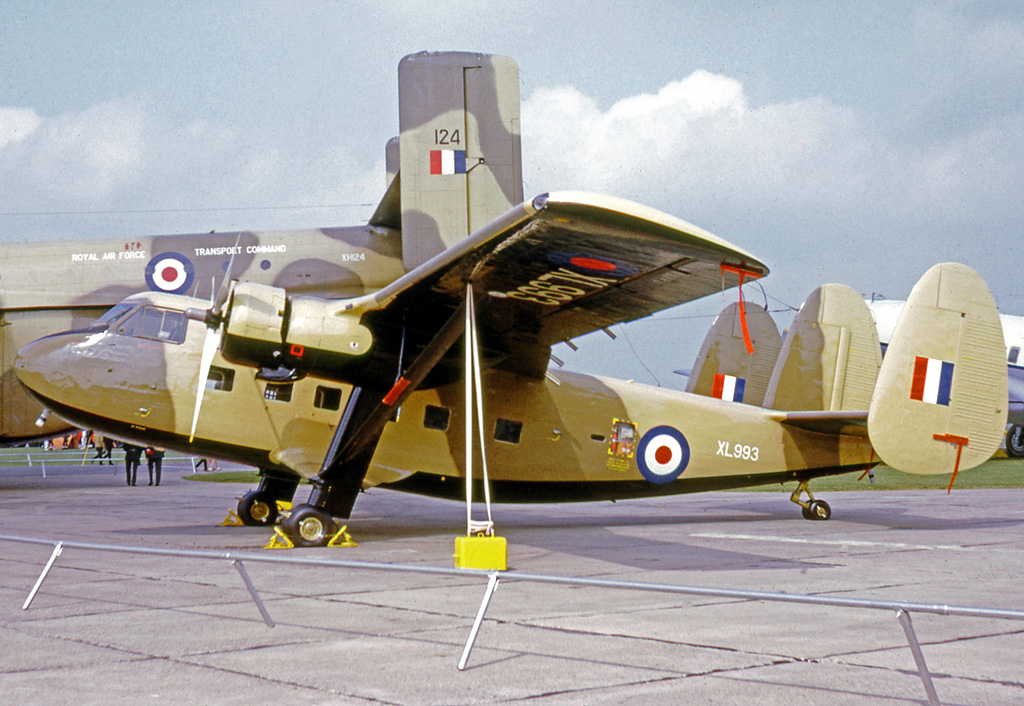 A period shot of a desert camouflaged, Royal Air Force Twin Pioneer. These aircraft served during British conflicts in Aden and elsewhere in the Middle East during the 1960s and early 1970s. (photo via Wikipedia)