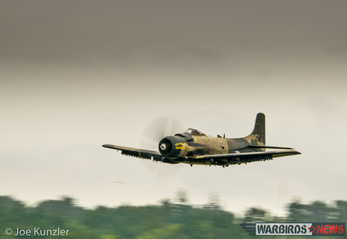 Sky raider low approach. (photo by Joe Kunzler)