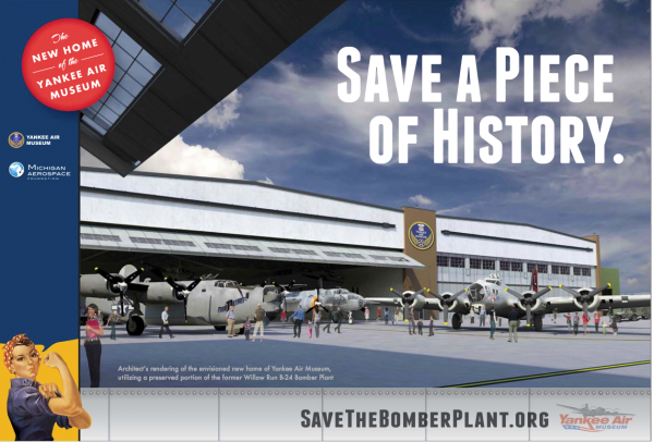 Save the Bomber Plant is getting a great response – 1,200+ contributors from across the US and Canada.  More than $4.9 million already mobilized leaving a little more than $3 million still to be raised.  