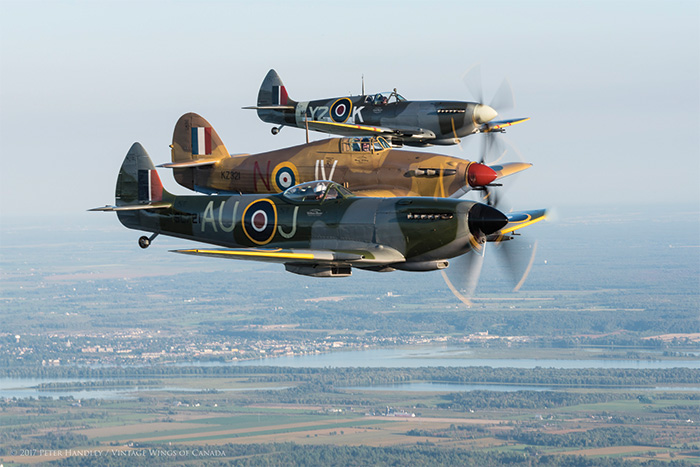 Swinging round to the west to complete the 360-degree turn. Photo- Peter Handley, Vintage Wings of Canada