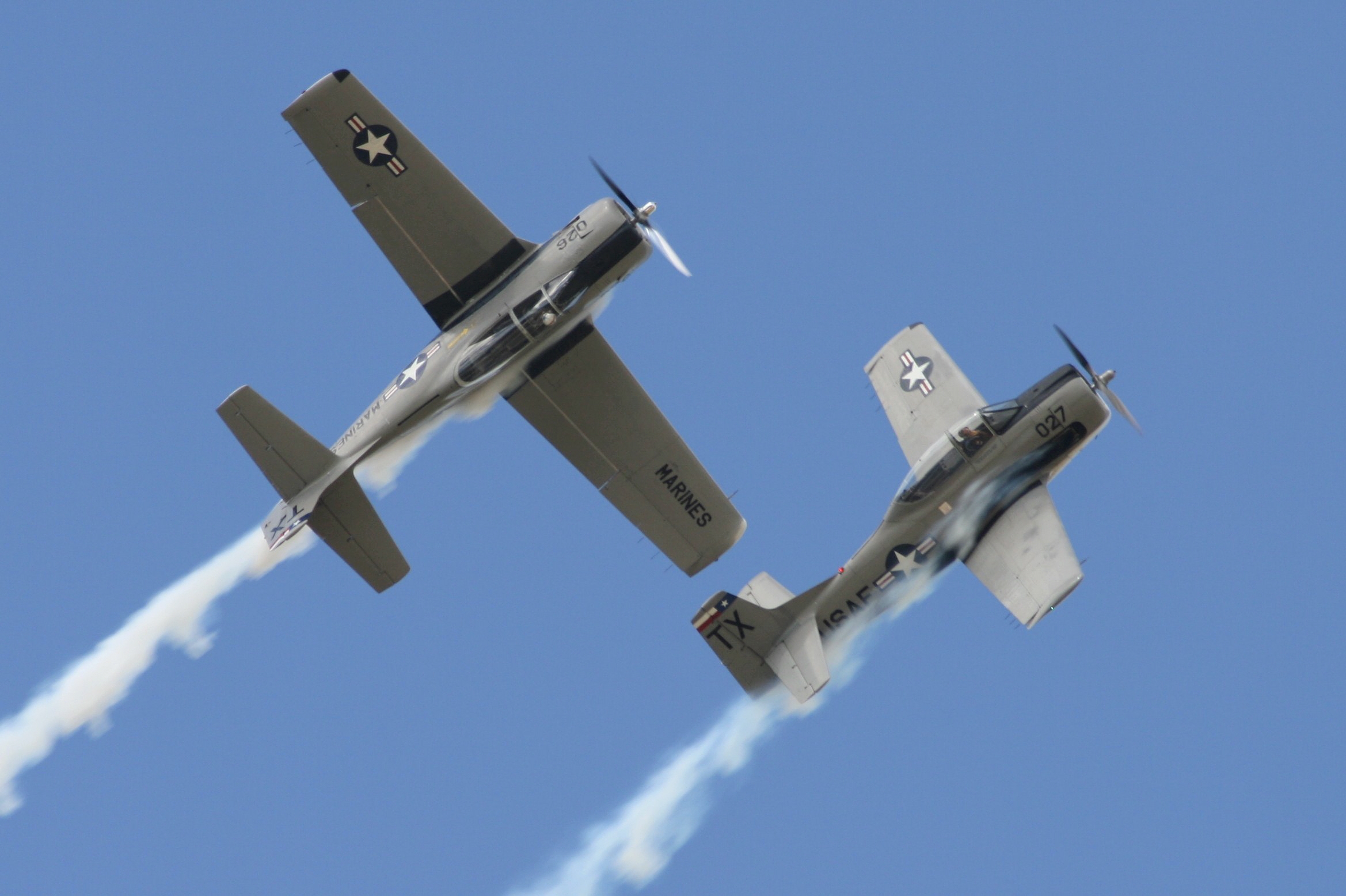 (   All of the Trojan Phlyers’ aircraft were used by the US Navy as primary flight trainers. These aircraft were used to teach Navy and Marine aviators basic transition, formation, aerobatics, and instrument procedures and techniques. (Image credit Lynn Cromer.)