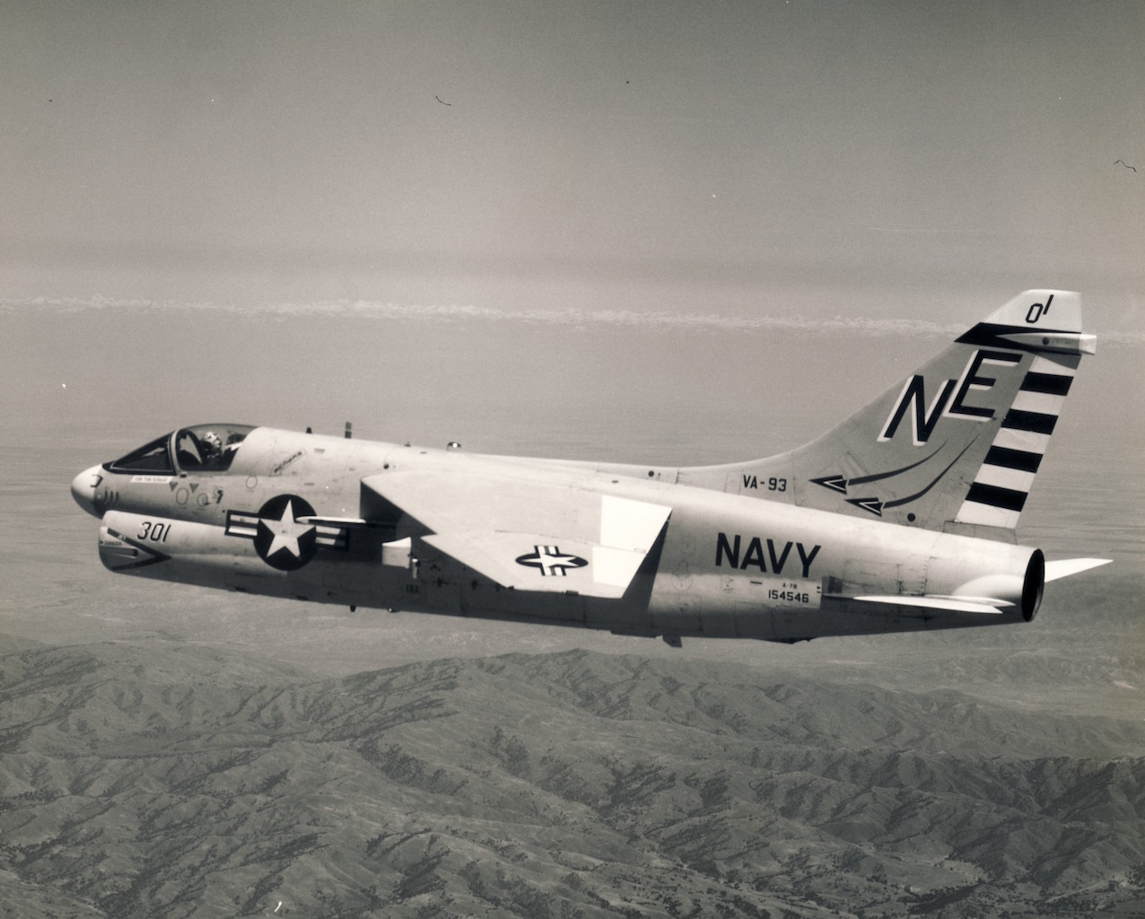 Vought A-7B of the VA-93 - May 15, 1969. Stephen Chapis Collection
