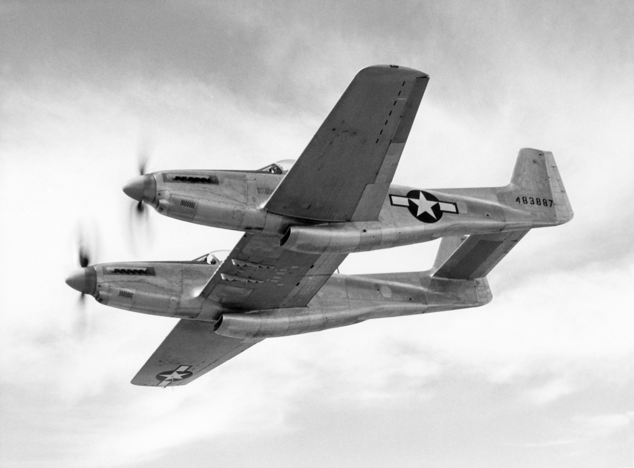 XP-82 in flight